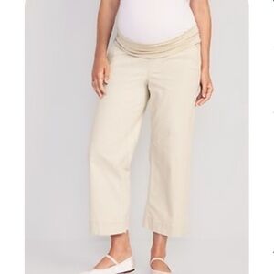 Old Navy Maternity Beige Cropped Pants